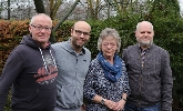 Manfred Aufderhaar, Jonas Haarlammert, Margarete Stork und Uwe Telljohann